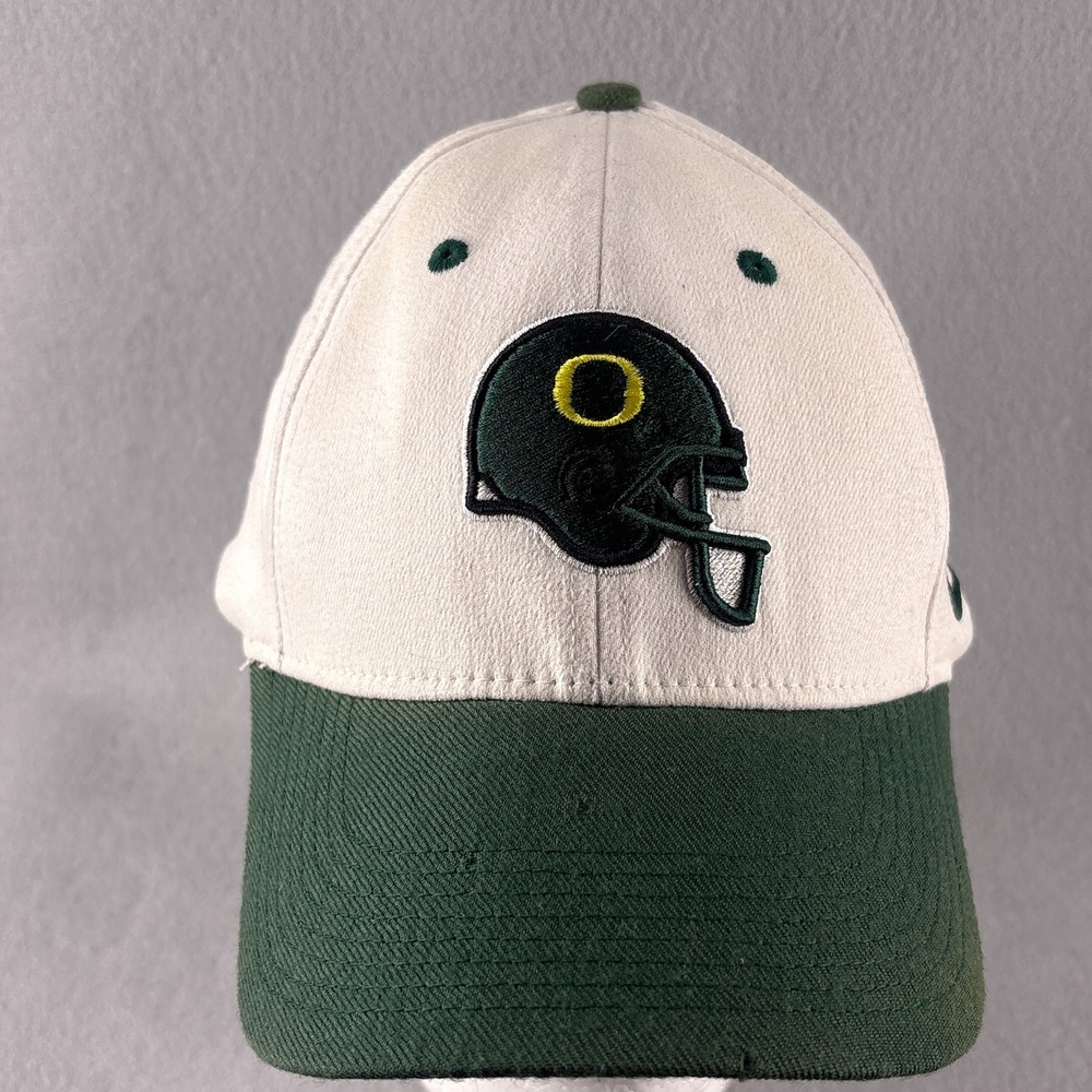 Vintage Y2K Nike Oregon Ducks Hat Team Swoosh Flex Helmet Cap NCAA Football